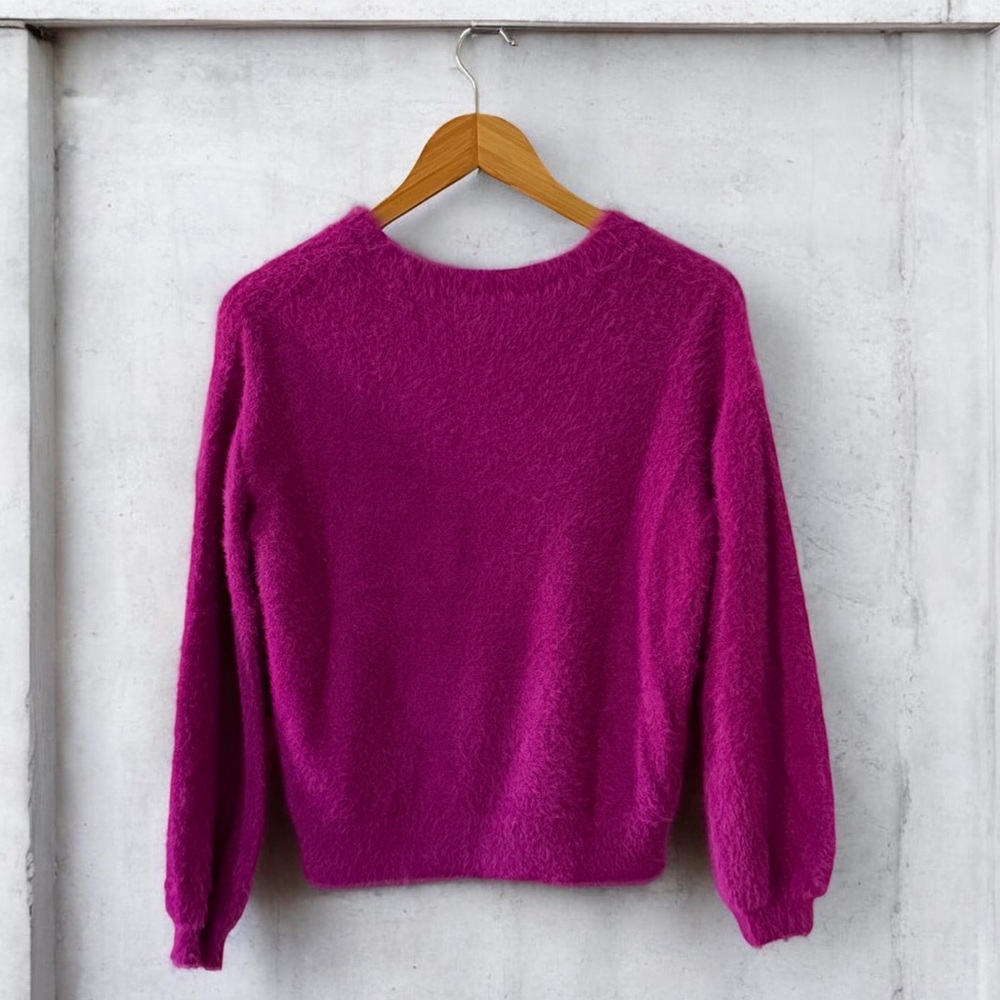 INC Magenta Mulberry Women’s Crew Neck Sweater! S/M - Picture 2 of 6